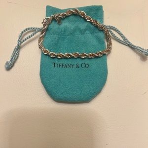 Tiffany Silver and Gold Twist Bracelet - perfect condition